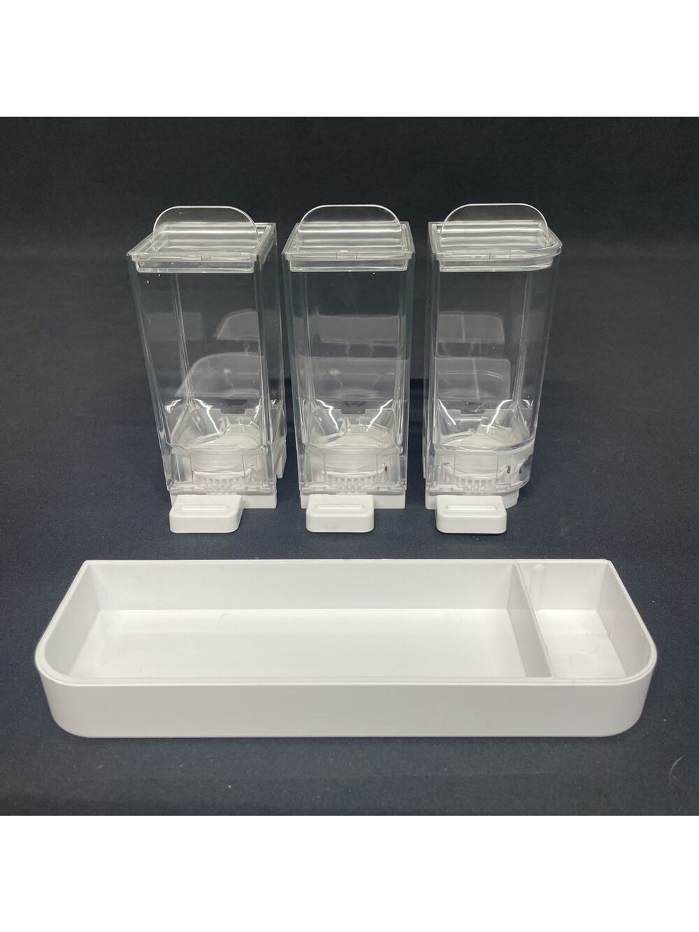 Cuisinart ICE-45 Soft Serve Ice Cream Maker Replacement 3 Condiment Containers
